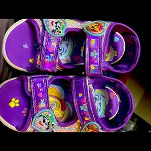 Paw patrol size 11 girl sandals never worn